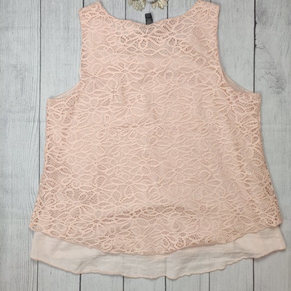Style & co. Womens Knit Tank Pink Large - Picture 2 of 8